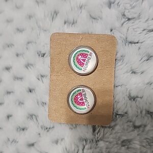 Watermelon Summer Stud Earrings- NWOT